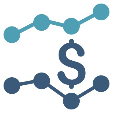 Satış listelerinde düz vektör simgesi