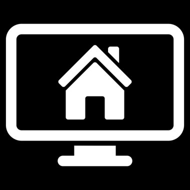 Düz vektör simge izleme realty