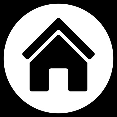 Gayrimenkul düz vektör simgesi