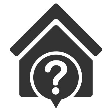 Realty devlet düz vektör simgesi