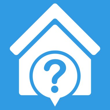 Realty devlet düz vektör simgesi