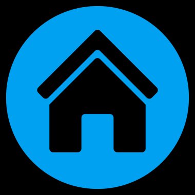 Gayrimenkul düz vektör simgesi