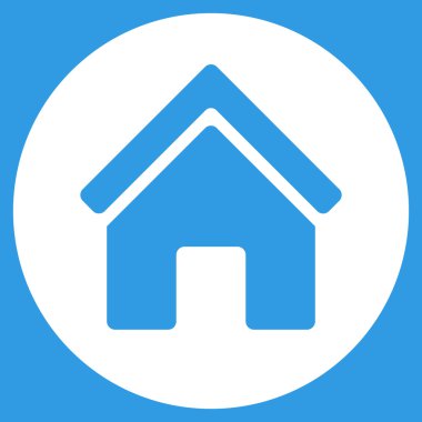 Gayrimenkul düz vektör simgesi