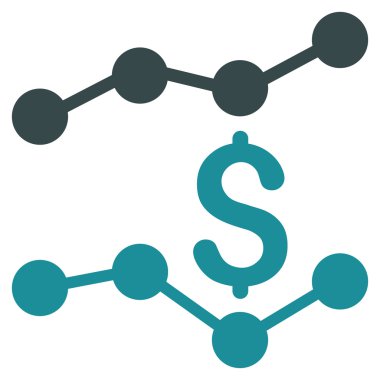 Satış listelerinde düz vektör simgesi