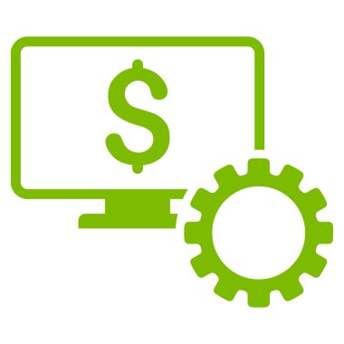 Mali izleme seçenekleri düz vektör simgesi