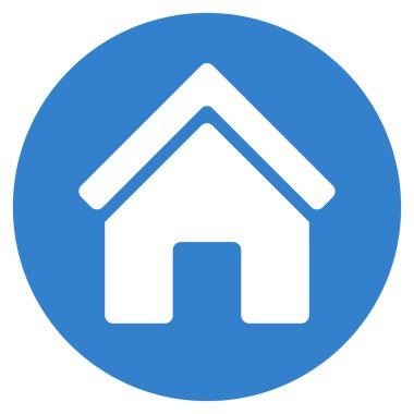 Gayrimenkul düz vektör simgesi