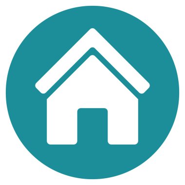 Gayrimenkul düz vektör simgesi