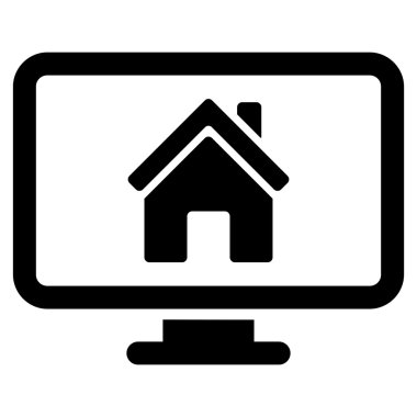 Düz vektör simge izleme realty