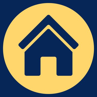 Gayrimenkul düz vektör simgesi