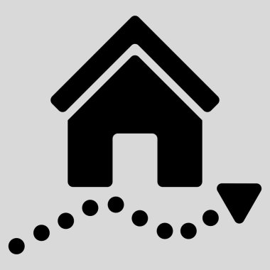 Realty Trend düz vektör simgesi