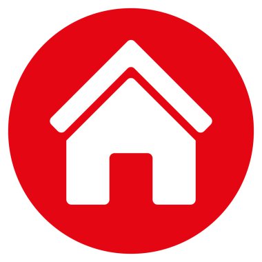 Gayrimenkul düz vektör simgesi