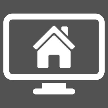 Düz vektör simge izleme realty