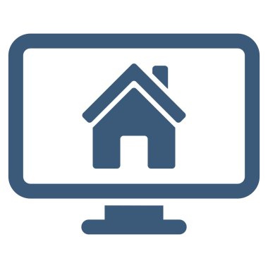 Düz vektör simge izleme realty