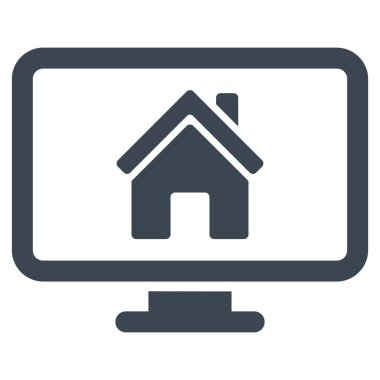 Düz vektör simge izleme realty