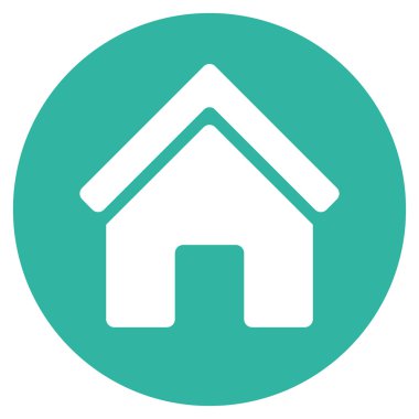 Gayrimenkul düz vektör simgesi