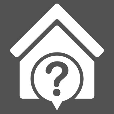 Realty devlet düz vektör simgesi