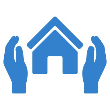 Realty sigorta eller düz vektör simgesi