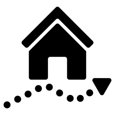 Realty Trend düz vektör simgesi