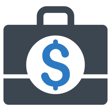 İş büyük düz vektör simgesi