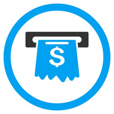 Para yuvarlak vektör simgesi