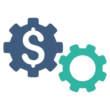 Mali vites düz vektör simgesi