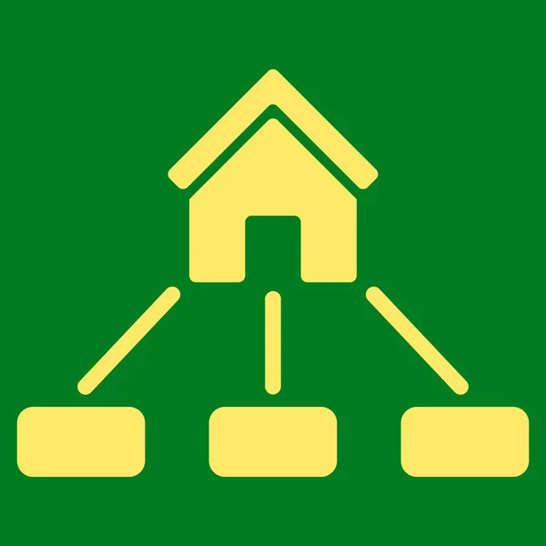 房地产链接平面矢量图标 — 图库矢量图片