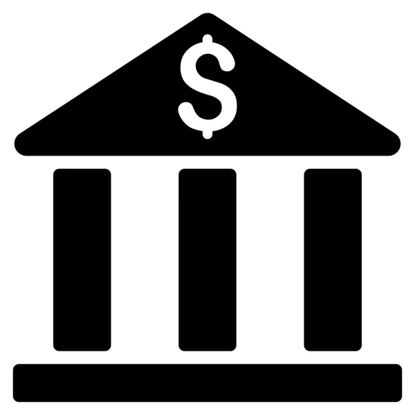 Bank gebouw platte Vector Icon — Stockvector