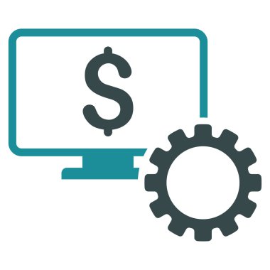 Mali izleme seçenekleri düz vektör simgesi