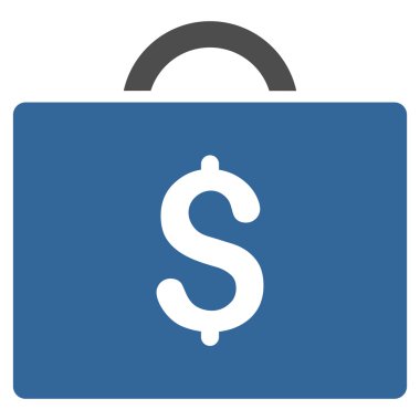 evrak çantası düz vektör simgesi