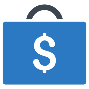 evrak çantası düz vektör simgesi