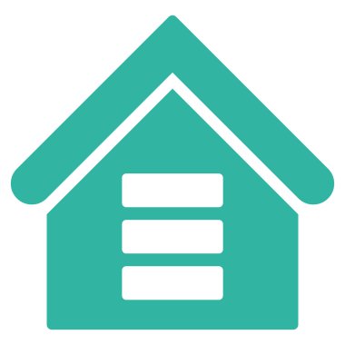 Tavuk Cafe düz vektör simgesi