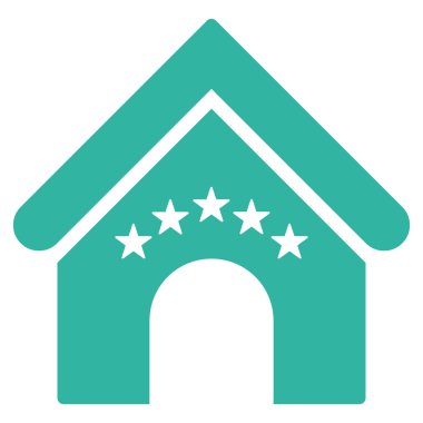 Tavuk Cafe düz vektör simgesi