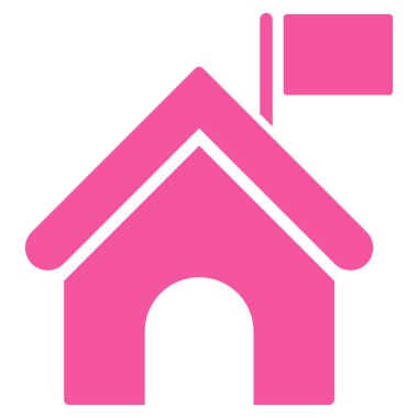 Tavuk Cafe düz vektör simgesi