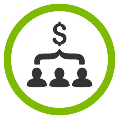 Satış Huni düz yuvarlak vektör simgesi