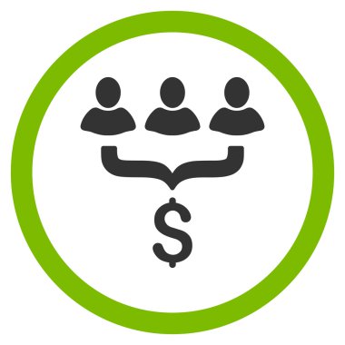 Satış filtre düz yuvarlak vektör simgesi