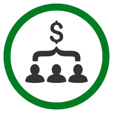 Satış Huni düz yuvarlak vektör simgesi