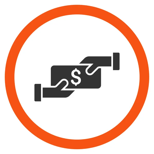 Fizetési sima lekerekített Vector Icon — Stock Vector