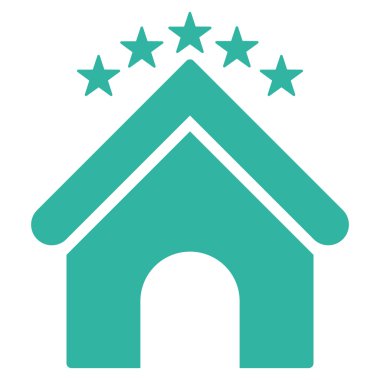 Tavuk Cafe düz vektör simgesi