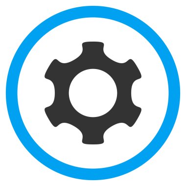 Vites düz yuvarlak vektör simgesi