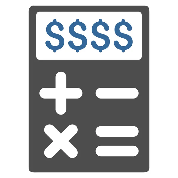 Business Calculator flache Vektor-Symbol — Stockvektor