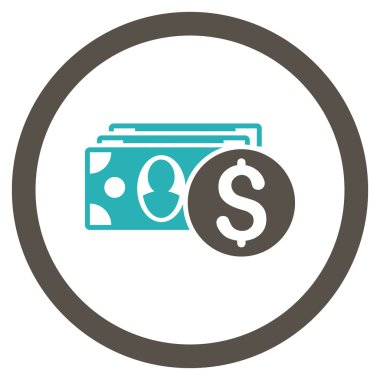 Nakit yuvarlak vektör simgesi