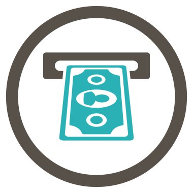 Ödeme Terminal yuvarlak vektör simgesi