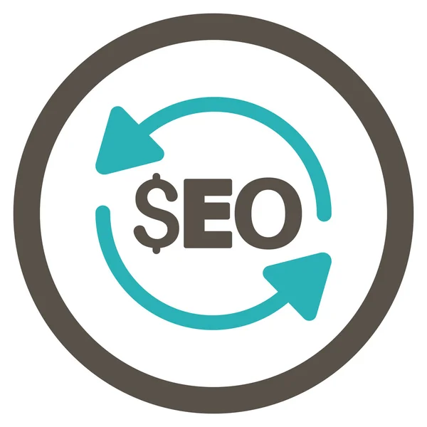 Uppdatering Seo rundade vektor symbol — Stock vektor