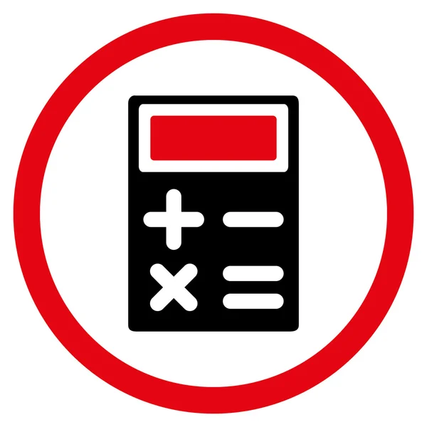 Afgeronde Vector calculatorpictogram — Stockvector