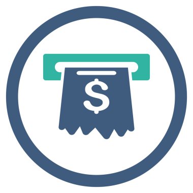 Para yuvarlak vektör simgesi