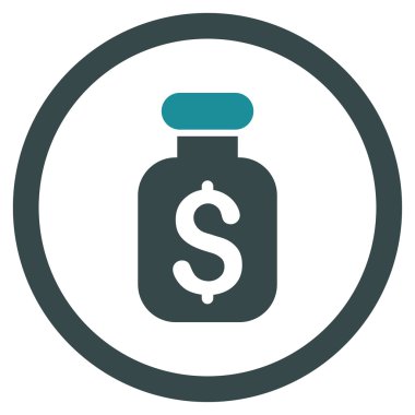 İş çare vektör simge yuvarlak