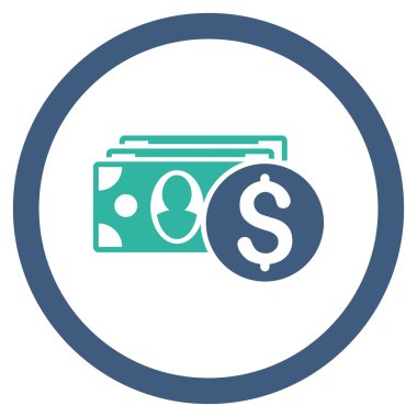 Nakit yuvarlak vektör simgesi