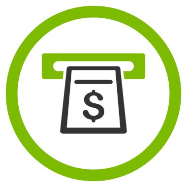 Para yuvarlak vektör simgesi