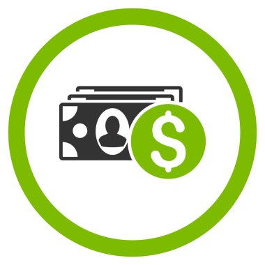 Nakit yuvarlak vektör simgesi