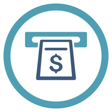 Para yuvarlak vektör simgesi